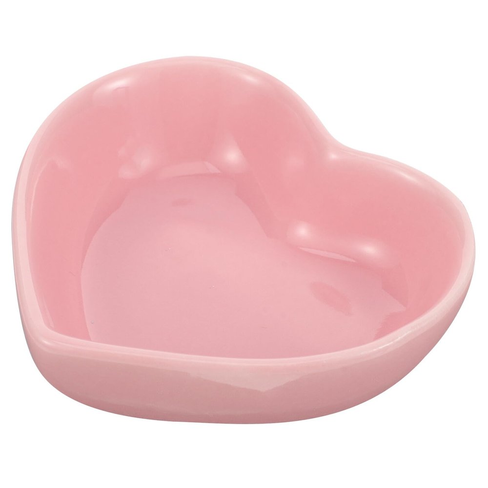 ifundom Ceramic Pet Bowl Heart-Shaped