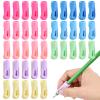 40-Pack Ergonomic Triangular Pencil Grips, Non-Slip Writing Aids, 8 Colors view 1