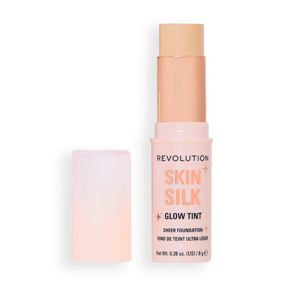 Revolution Skin Silk Glow Tint Sheer Foundation Stick, Fair, 8 g