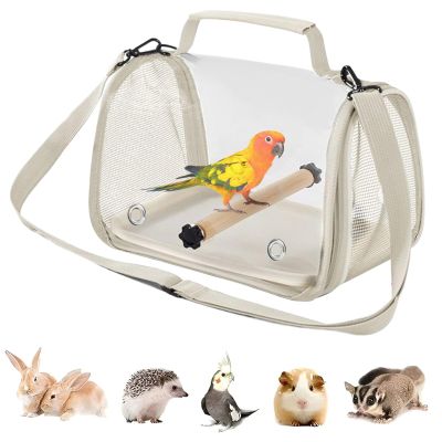 Bird Travel Cage, Lightweight Backpack Carrier for Budgerigars and Cockatiels