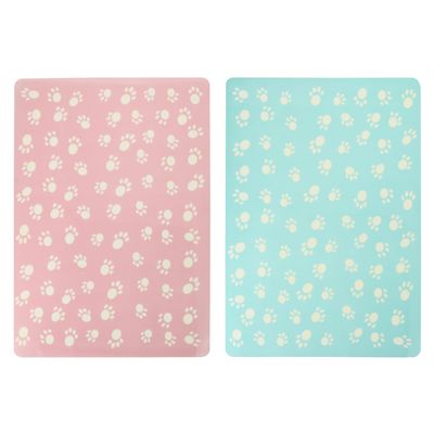 Non-Slip Bowl Mats for Dogs and Cats, 2 Pieces