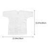 Cabilock Short-Sleeve Hairdressing Cape with Large Pocket, White view 2