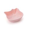 LIXSAZSE ABS Pet Food Bowl, Cute, Washable, Animal-Shaped, Pink view 1