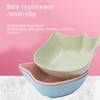 LIXSAZSE ABS Pet Food Bowl, Cute, Washable, Animal-Shaped, Pink view 3