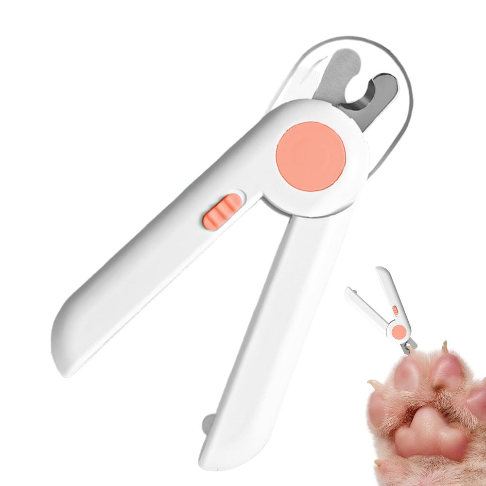Dog Nail Clippers with LED Light and Built-In File