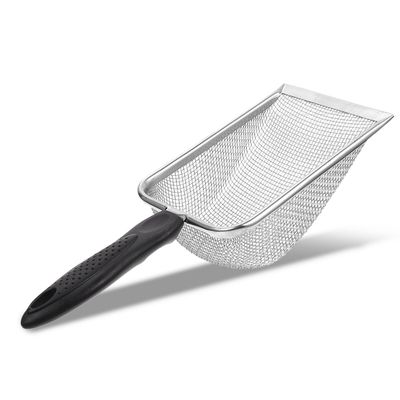 Stainless Steel Reptile Sand Scoop with Ergonomic Handle