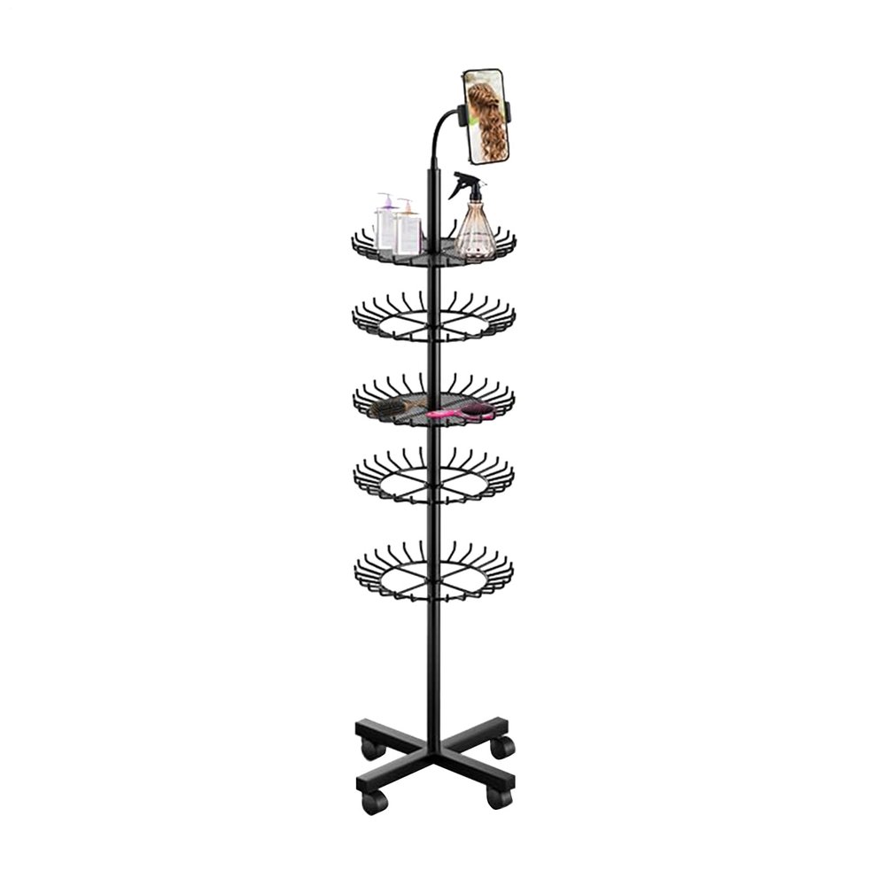 Height-Adjustable Hair Braiding Stand Organizer