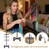 Height-Adjustable Hair Braiding Stand Organizer view 2