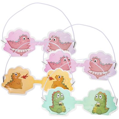 PRETYZOOM Dinosaur Cartoon Cooling Eye Pads, 4-Pack