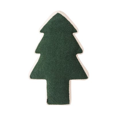 Christmas Tree Decorative Pillow for Kids, 75 x 50 cm, Green