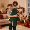 Christmas Tree Decorative Pillow for Kids, 75 x 50 cm, Green view 3