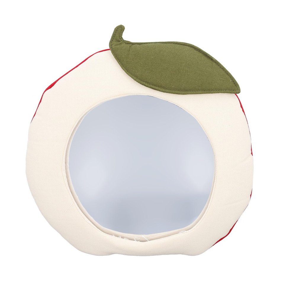Riuulity Baby Safety Mirror, Child-Friendly Apple Design, Clear Images, Easy Installation, Acrylic, 27 x 26 cm