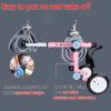GDHKDDFL Foldable Dog Wheelchair, Adjustable Pet Mobility Aid, Pink XXXS view 4