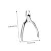 FONDOTIN Stainless Steel Cuticle Nipper Set with Storage Pouch view 2