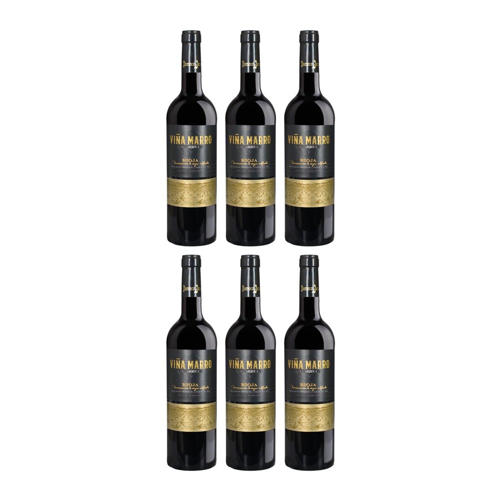 Domeco de Jarauta Via Marro Reserva Rioja DOCa Dry Red Wine, Spain, with FineWert E-Book (6 x 0.75 L)
