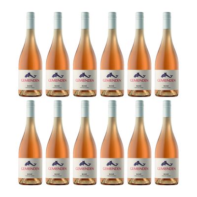 Gemünden Winery Rosé Spätburgunder Estate Wine, Dry, Germany, incl. FeinWert e-book (12 x 0.75 L)