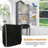 Bird Cage Cover for Pet Birds, Breathable, Light-Blocking, Nighttime view 3