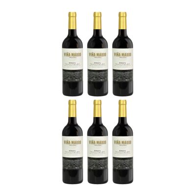 Domeco de Jarauta Via Marro Crianza Rioja DOCa Dry Red Wine, Spain, incl. FineWert eBook (6 x 0.75 L)