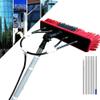 Telescopic Glass Cleaning Brush with Rotating Head for Solar Panels and Outdoor Areas view 1