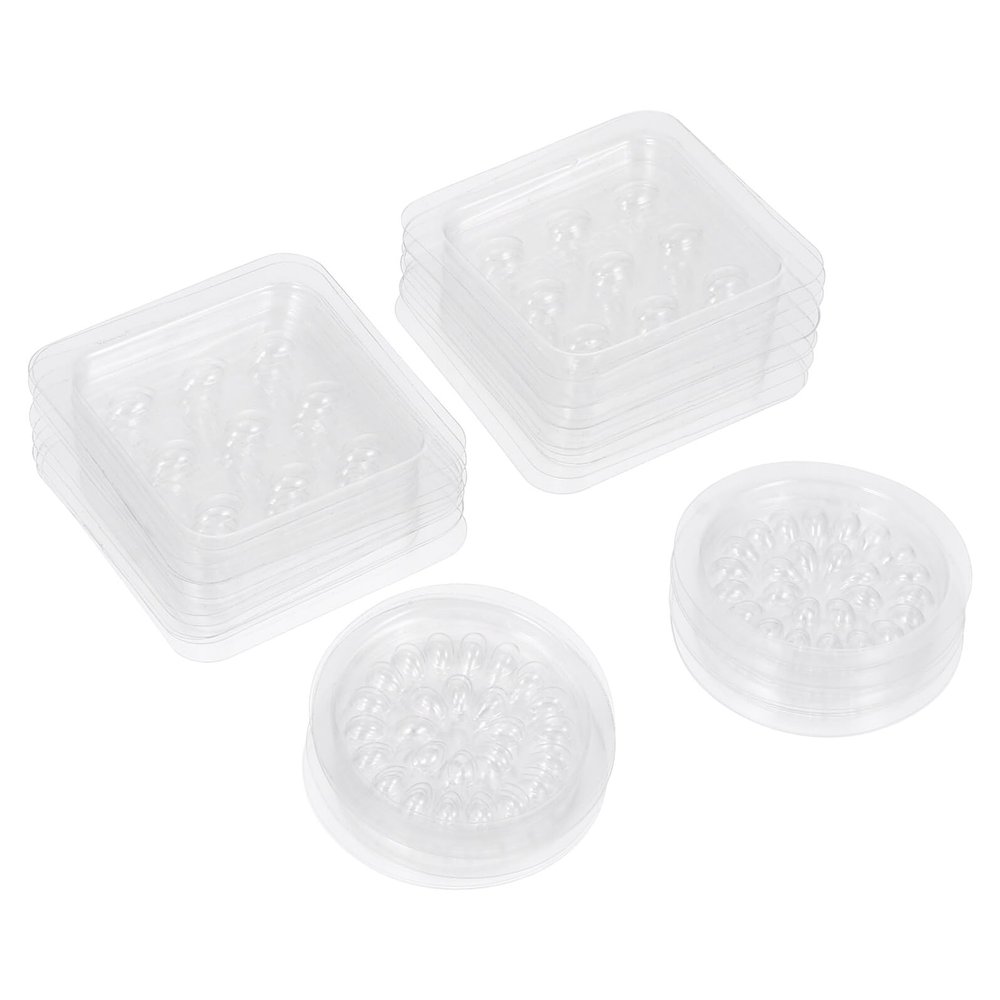 Plastic Eyelash Glue Holders, 40 Pieces, White
