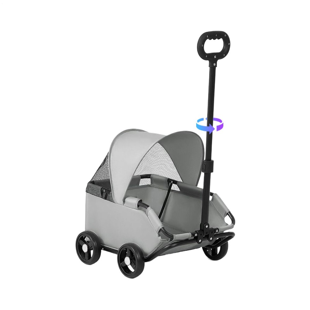 Foldable Dog Stroller for Puppies and Cats, Up to 7 kg