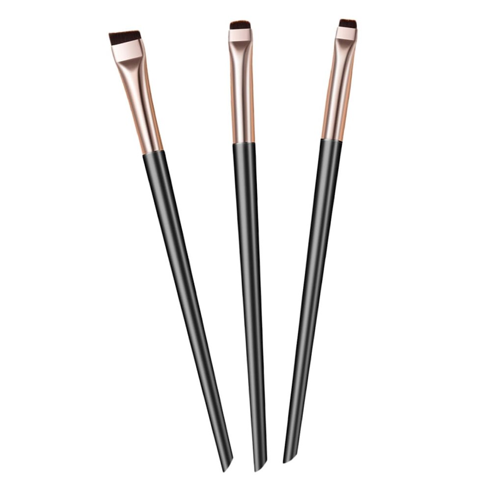 1-Piece Angled Eyeliner Brush for Precise Lines, Nylon ABS