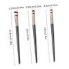 1-Piece Angled Eyeliner Brush for Precise Lines, Nylon ABS view 2