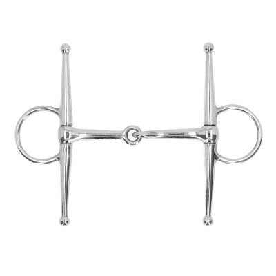 FRELEAN Full Cheek Horse Snaffle Bit, 125 mm Stainless Steel Jointed Bit
