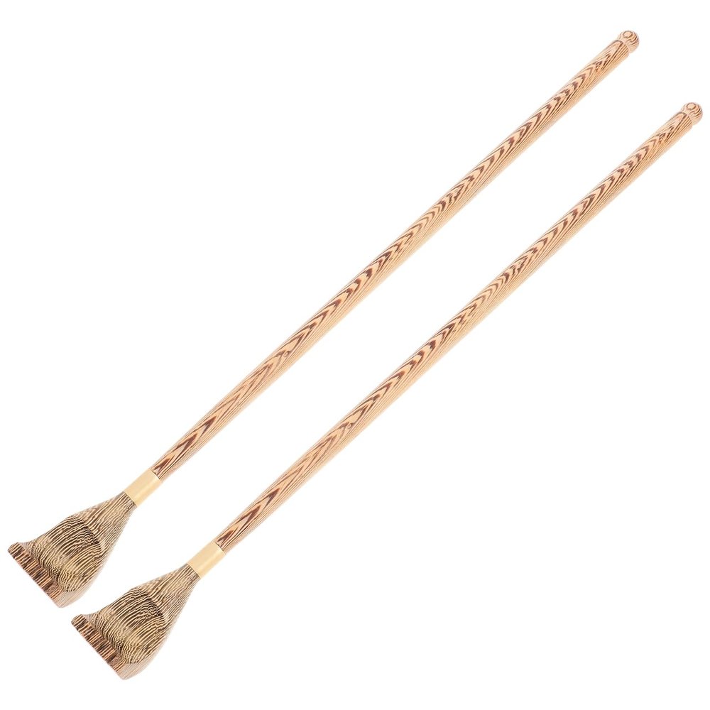 LOORGVEL 2-Piece Wooden Back Scratcher Set with Long Handles