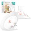 2-Pack 21 mm Breast Shields for Medela Pumps, Soft Material, 105° Wide-Angle SoftFlex Rim view 1