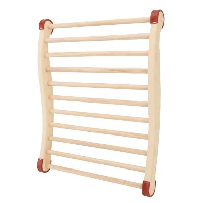 Phefop Pine Wood Sauna Backrest with Ergonomic S-Shape