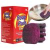 Multifunctional Kitchen Steel Wool Scrubbers, 10-Pack view 1