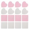 Veemoon Heart-Shaped Cotton Eyelash Cleaning Pads with Adhesive Removal, 4 Boxes view 1