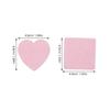 Veemoon Heart-Shaped Cotton Eyelash Cleaning Pads with Adhesive Removal, 4 Boxes view 2