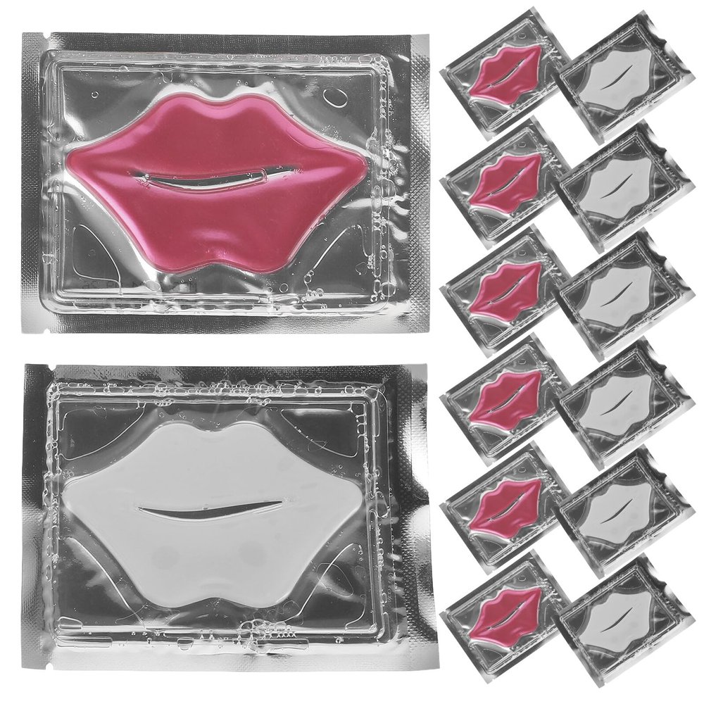 STOBAZA 20-Piece Collagen Lip Mask Gel Patches, Crystal Design