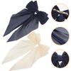 2 Large Hair Clips with Bows, Silk Ribbon, Iron, Christmas Party view 3