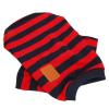 Yctze Cute Striped Pullover T-Shirt for Dogs, Soft, Comfortable, Breathable Two-Leg Pet Clothing in Red and Blue, for Stylish Dogs and Cats (L) view 2