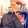 TOPBATHY Black Polyester Pongee Barber Cape view 2