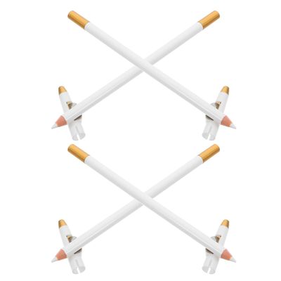 4-Pack White Beard Contour Pencils with Built-In Sharpener