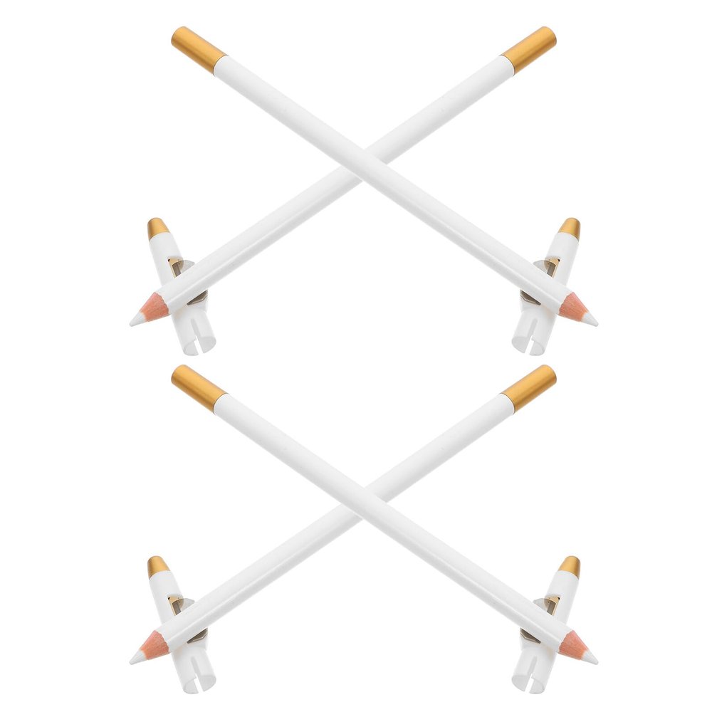 4-Pack White Beard Contour Pencils with Built-In Sharpener
