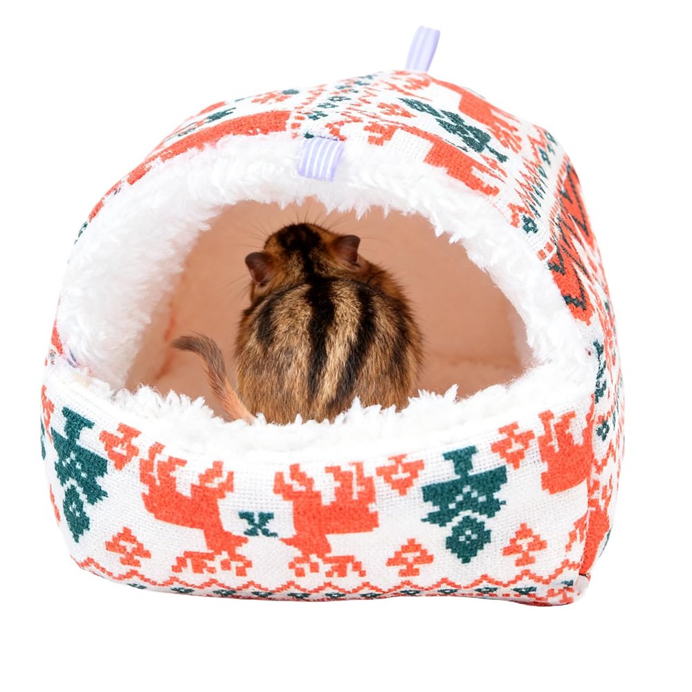 Hamster Bed Plush Hideaway for Small Pets
