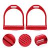 Weather-Resistant Plastic Horse Stirrups with Non-Slip Rubber Pads view 4