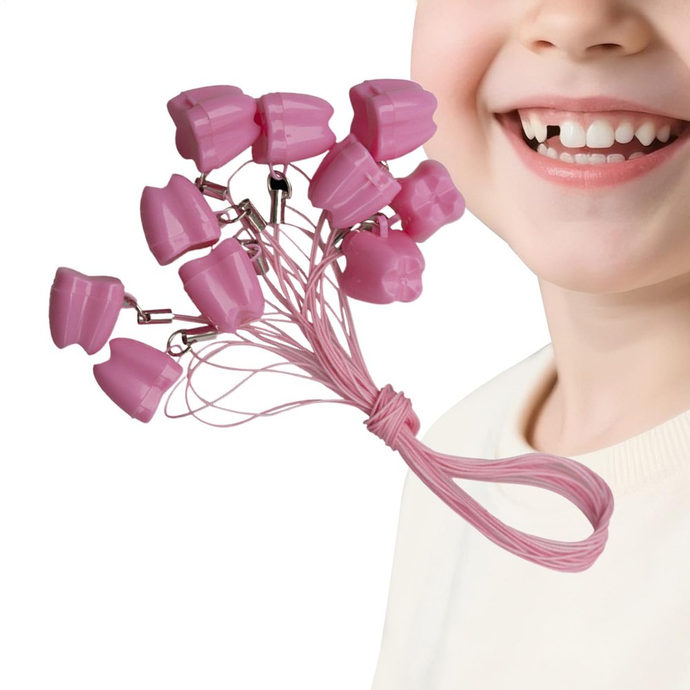 Tooth-Shaped Baby Tooth Storage Boxes, 10-Pack