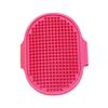 QUXVUIS Pet Dog TPR Grooming Brush with Adjustable Ring, Rose Red, 1 Count view 1