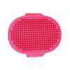 QUXVUIS Pet Dog TPR Grooming Brush with Adjustable Ring, Rose Red, 1 Count view 2