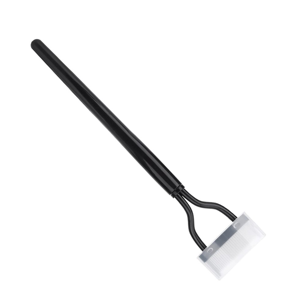 TOPINCN Arched Eyelash Comb with Steel Needle for Smoothing Eyebrows, Portable Makeup Tool