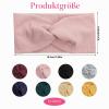 Women's Headbands, 8-Pack, Wide Elastic Boho Knit Design view 2