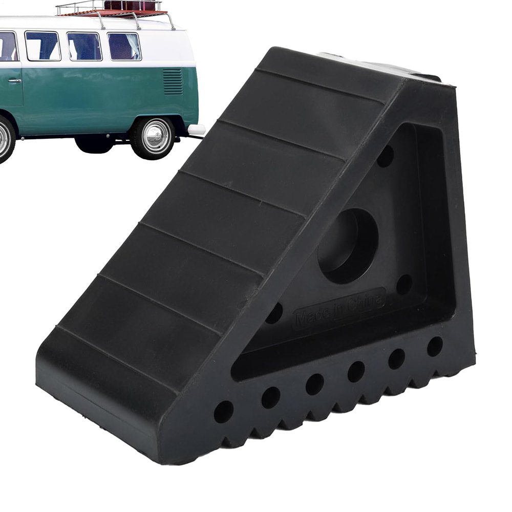 Non-Slip, Safe, Stackable Compact Tire Chocks