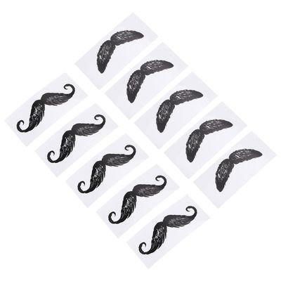 Mustache Protection Stickers, 30 Pieces, Black, for Nose Hair