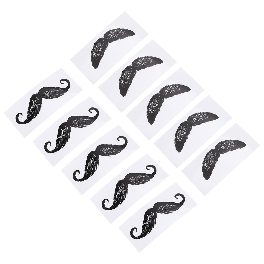 Mustache Protection Stickers, 30 Pieces, Black, for Nose Hair